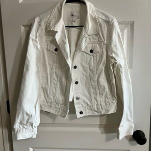White jean jacket